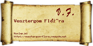 Vesztergom Flóra névjegykártya